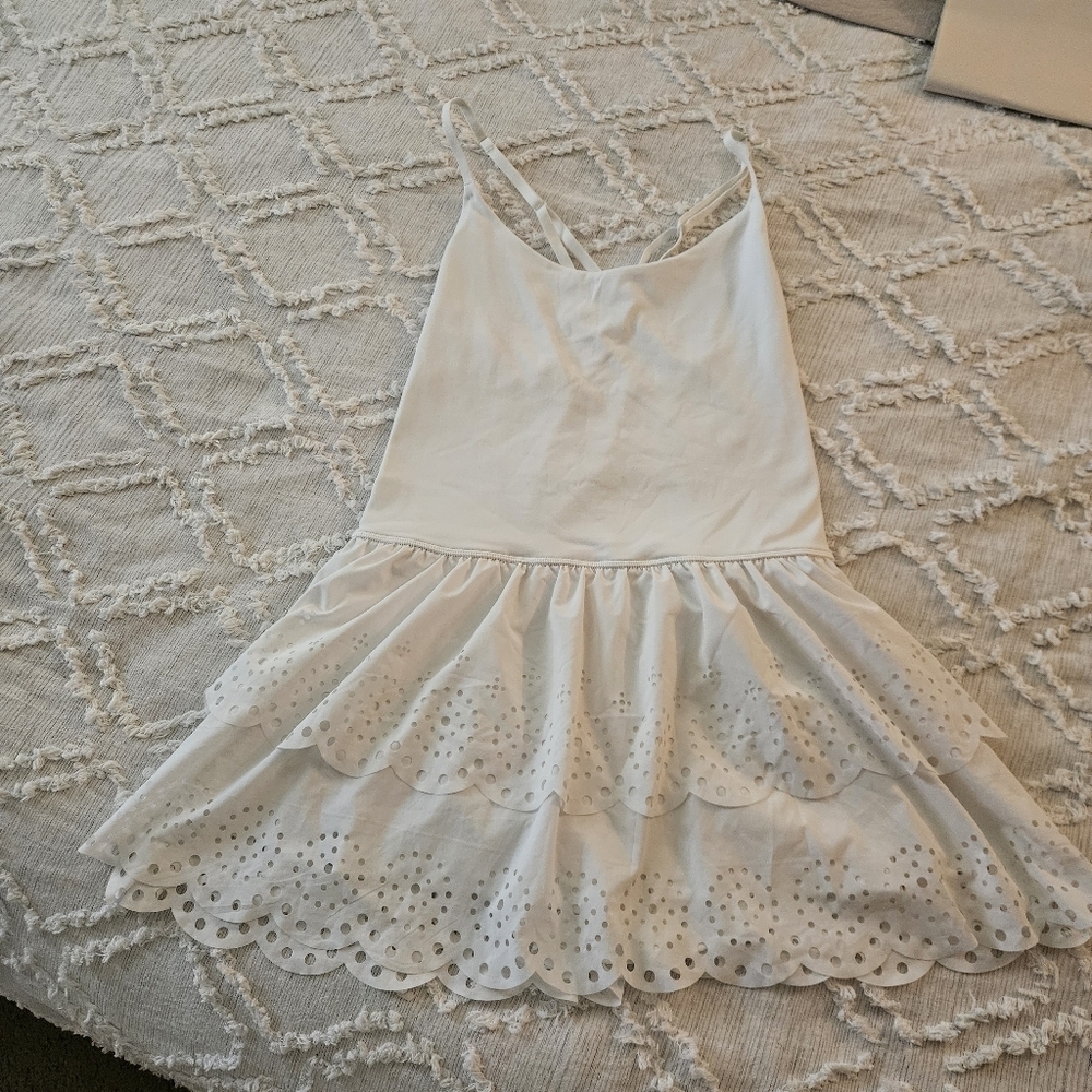 Aerie Offline White Eyelet Tennis Dress Size Medium
